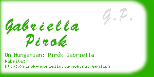 gabriella pirok business card