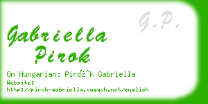 gabriella pirok business card